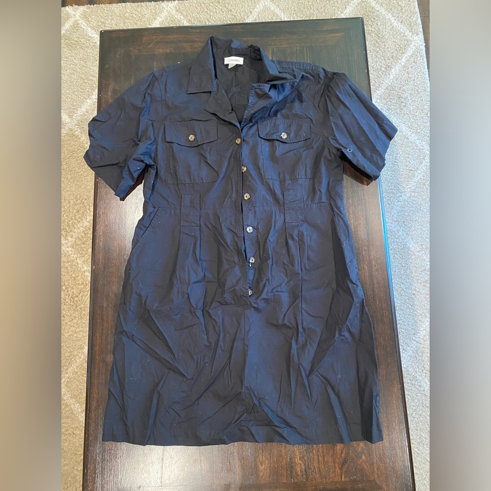 Size L Calvin Klein Blue Button Down Top
